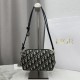 1:1 Replica Dior Bow clutch bag in jacquard Oblique with blue motif Knockoff