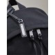 1:1 Replica YSL Saint Laurent City backpack in black canvas with leather trim Knockoff