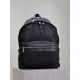 1:1 Replica YSL Saint Laurent City backpack in black canvas with leather trim Knockoff