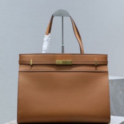 1:1 Replica YSL Saint Laurent Manhattan Nano shopper bag in brown Knockoff
