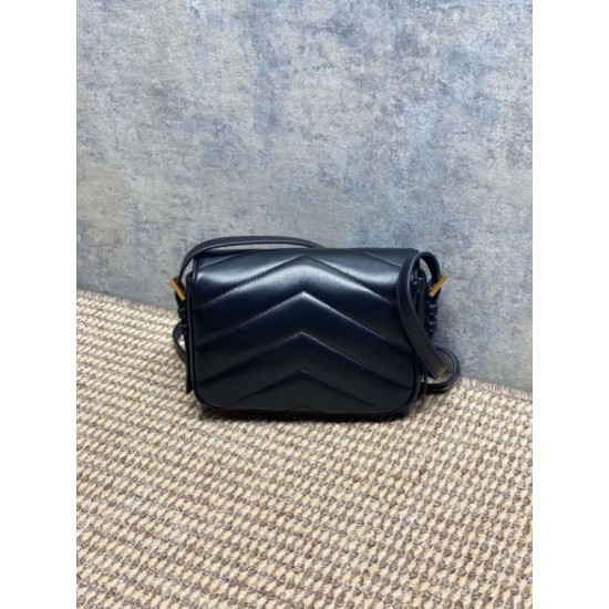 1:1 Replica YSL Saint Laurent Loulou mini shoulder bag in black Knockoff