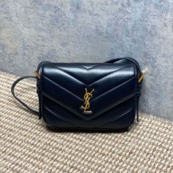 1:1 Replica YSL Saint Laurent Loulou mini shoulder bag in black Knockoff