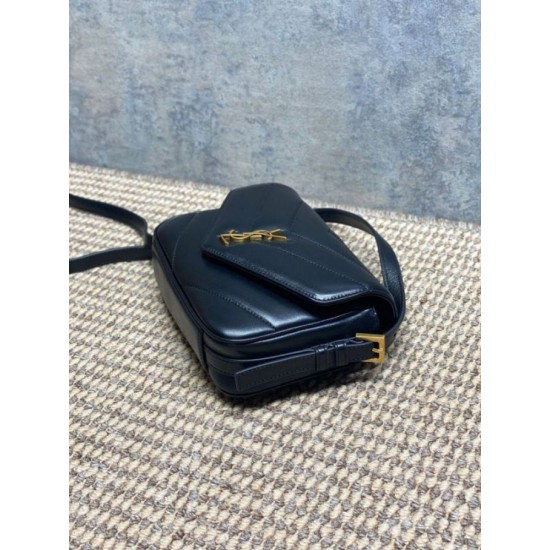 1:1 Replica YSL Saint Laurent Loulou mini shoulder bag in black Knockoff