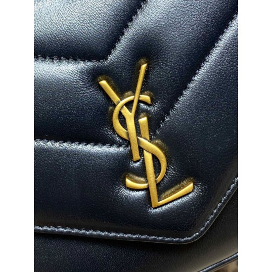 1:1 Replica YSL Saint Laurent Loulou mini shoulder bag in black Knockoff