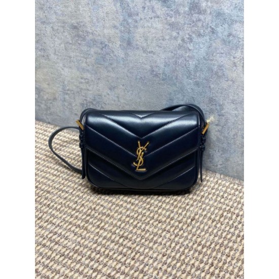 1:1 Replica YSL Saint Laurent Loulou mini shoulder bag in black Knockoff