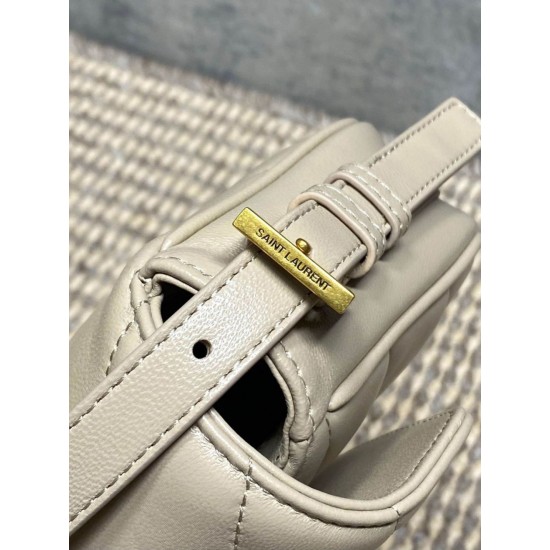 1:1 Replica YSL Saint Laurent Loulou mini shoulder bag in beige Knockoff