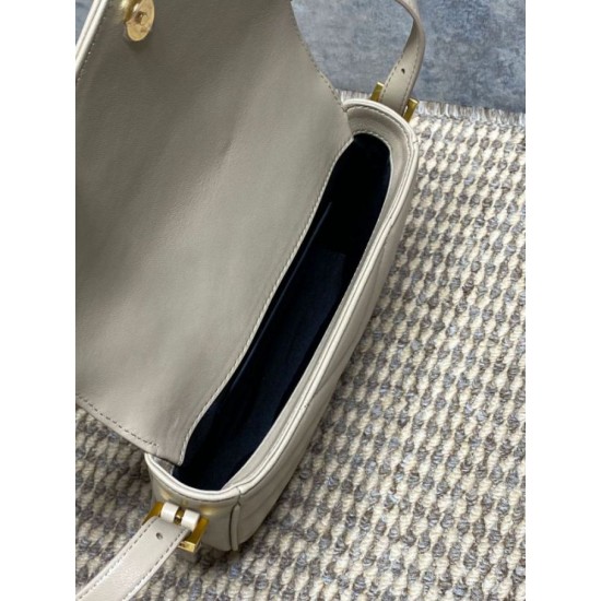 1:1 Replica YSL Saint Laurent Loulou mini shoulder bag in beige Knockoff