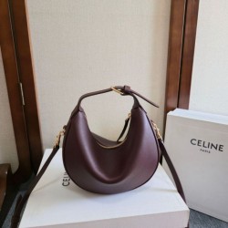 1:1 Replica Celine Lulu shoulder bag for teenagers in burgundy Knockoff