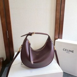1:1 Replica Celine Lulu shoulder bag for teenagers in burgundy Knockoff