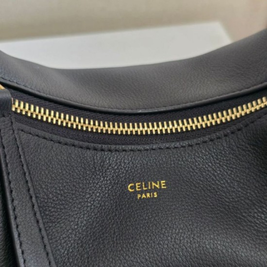 1:1 Replica Celine Lulu shoulder bag for teenagers in black Knockoff