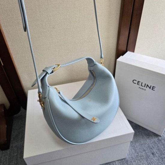 1:1 Replica Celine Lulu shoulder bag for teenagers in blue Knockoff