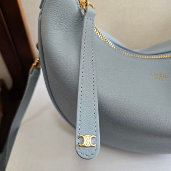 1:1 Replica Celine Lulu shoulder bag for teenagers in blue Knockoff