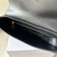 1:1 Replica Celine Polly medium shoulder bag in black Knockoff