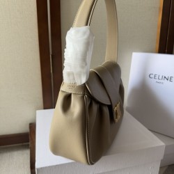 AAA Replica Celine Polly medium shoulder bag in beige 1:1 Replica Celine Polly medium shoulder bag in beige Knockoff