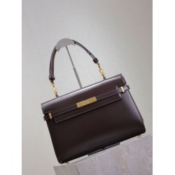1:1 Replica YSL Saint Laurent Manhattan Shoulder Bag in Burgundy Knockoff