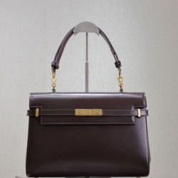 1:1 Replica YSL Saint Laurent Manhattan Shoulder Bag in Burgundy Knockoff