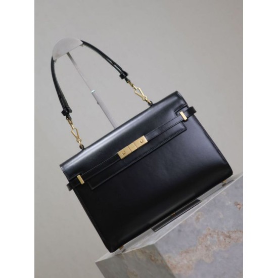 1:1 Replica YSL Saint Laurent Manhattan shoulder bag Black Knockoff