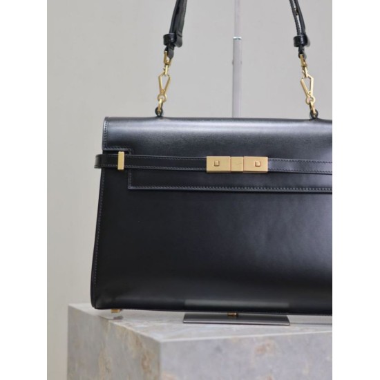 1:1 Replica YSL Saint Laurent Manhattan shoulder bag Black Knockoff