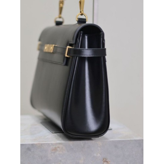 1:1 Replica YSL Saint Laurent Manhattan shoulder bag Black Knockoff