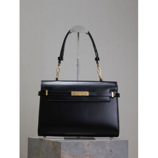 1:1 Replica YSL Saint Laurent Manhattan shoulder bag Black Knockoff