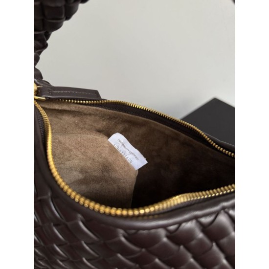1:1 Replica Bottega Veneta Small/Medium Veneta Hobo Bag in Coffee Knockoff