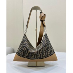 AAA Replica Fendi Fendi Hobo Bag in Coffee 1:1 Replica Fendi Fendi Hobo Bag in Coffee Knockoff