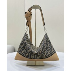 1:1 Replica Fendi Fendi Hobo Bag in Coffee Knockoff