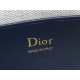 1:1 Replica Dior Oblique Bow Clutch with Chain in Blue Knockoff
