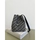 1:1 Replica Diorstar Dior Small Bucket Bag in Blue Oblique Jacquard Knockoff