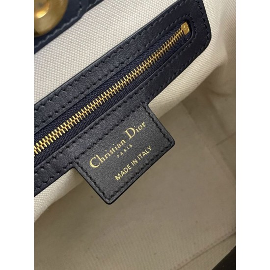 1:1 Replica Diorstar Dior Small Bucket Bag in Blue Oblique Jacquard Knockoff