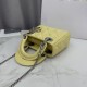 AAA Replica Dior Lady Dior Mini Cannage Bag in Yellow 1:1 Replica Dior Lady Dior Mini Cannage Bag in Yellow Knockoff