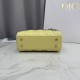 AAA Replica Dior Lady Dior Mini Cannage Bag in Yellow 1:1 Replica Dior Lady Dior Mini Cannage Bag in Yellow Knockoff