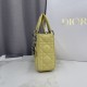 AAA Replica Dior Lady Dior Mini Cannage Bag in Yellow 1:1 Replica Dior Lady Dior Mini Cannage Bag in Yellow Knockoff
