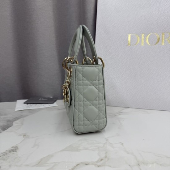AAA Replica Dior Lady Dior Mini Bag Cannage Green 1:1 Replica Dior Lady Dior Mini Bag Cannage Green Knockoff