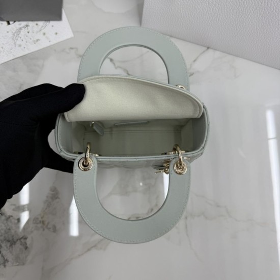 AAA Replica Dior Lady Dior Mini Bag Cannage Green 1:1 Replica Dior Lady Dior Mini Bag Cannage Green Knockoff