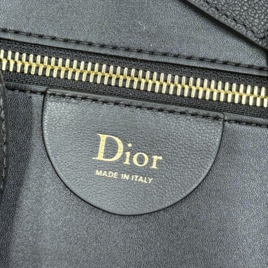 1:1 Replica Medium Diorly Crossbody Bag in Black Knockoff