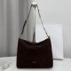 1:1 Replica Medium Dior Diorly Crossbody Bag in Chocolate Suede Knockoff