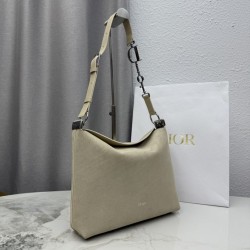 1:1 Replica Medium Dior Diorly Crossbody Bag in Apricot Suede Knockoff