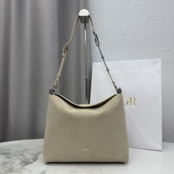 1:1 Replica Medium Dior Diorly Crossbody Bag in Apricot Suede Knockoff