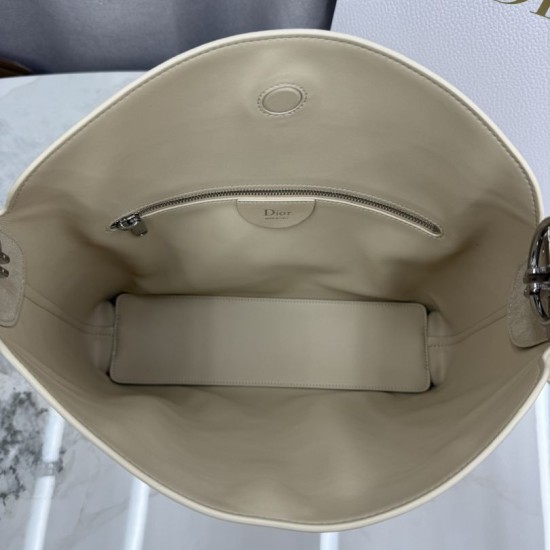 1:1 Replica Medium Dior Diorly Crossbody Bag in Apricot Suede Knockoff