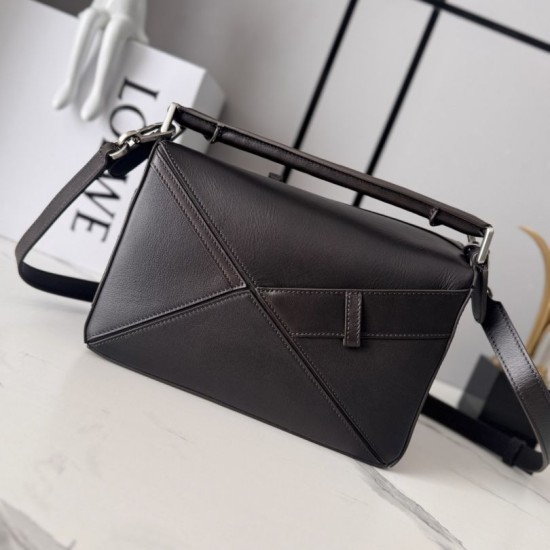 AAA Replica Small Loewe Panta Puzzle Bag in Chocolate 1:1 Replica Small Loewe Panta Puzzle Bag in Chocolate Knockoff