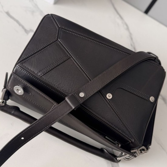 AAA Replica Small Loewe Panta Puzzle Bag in Chocolate 1:1 Replica Small Loewe Panta Puzzle Bag in Chocolate Knockoff