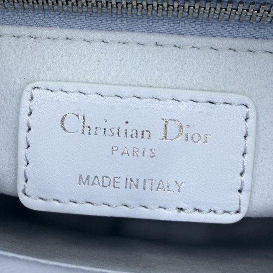 AAA Replica Dior Lady Dior Mini Cannage Bag in Blue 1:1 Replica Dior Lady Dior Mini Cannage Bag in Blue Knockoff