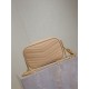 Mirror Quality Replica YSL Saint Laurent Lou Mini Quilted Shoulder Bag in Apricot Clone
