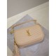 Mirror Quality Replica YSL Saint Laurent Lou Mini Quilted Shoulder Bag in Apricot Clone