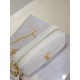 Mirror Quality Replica YSL Saint Laurent Lou Mini Quilted Shoulder Bag in White Clone