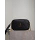 Mirror Quality Replica YSL Saint Laurent Lou Mini Quilted Shoulder Bag in Black Clone