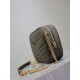 Mirror Quality Replica YSL Saint Laurent Lou Mini Quilted Shoulder Bag in Green Clone