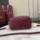Mirror Quality Replica Gucci Small 855273 GG Marmont Shoulder Bag in Red Clone
