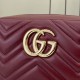 Mirror Quality Replica Gucci Small 855273 GG Marmont Shoulder Bag in Red Clone